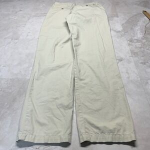 Polo Ralph Lauren Chino Pants Beige Women Size 20 Khaki Straight Leg Cotton